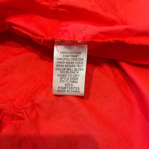 Womens casual red dress, cap sleeves, spring summer, size small NWOT - Picture 9 of 9